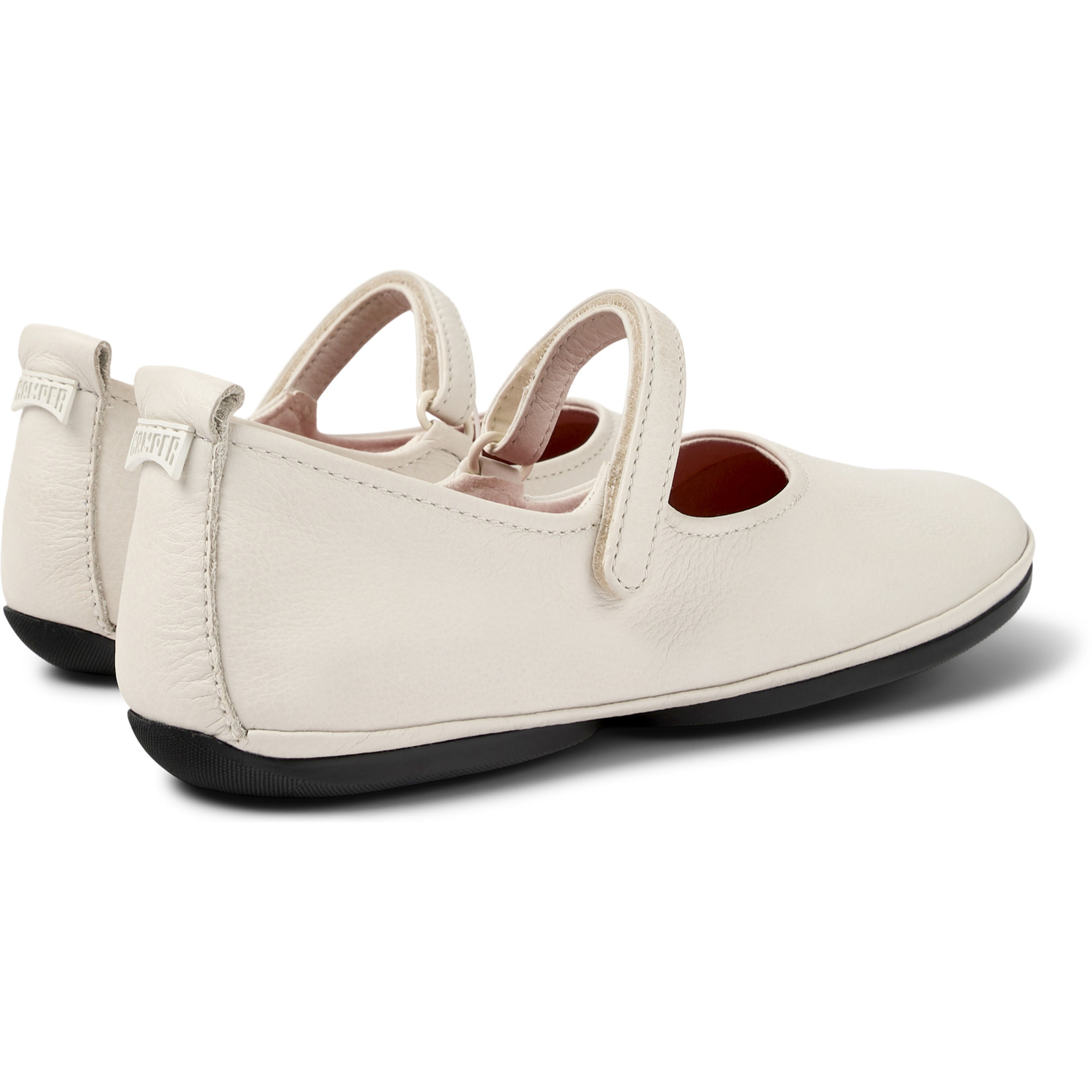 Ballerini - CAMPER Right Nina - Bianco - Pelle liscia