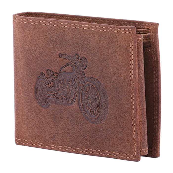 Portafoglio  da uomo In Vera pelle Made in Italy 9,5x12,5x2,5 cm