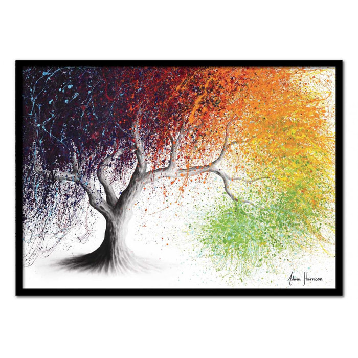 Art-Poster - Rainbow seasons tree - Ashvin Harrison - 50 x 70 cm