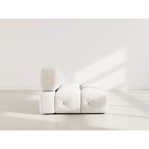 Grace - module d'assise en velours texturé - Beige