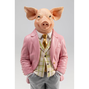 Déco cochon gentleman 44cm Kare Design