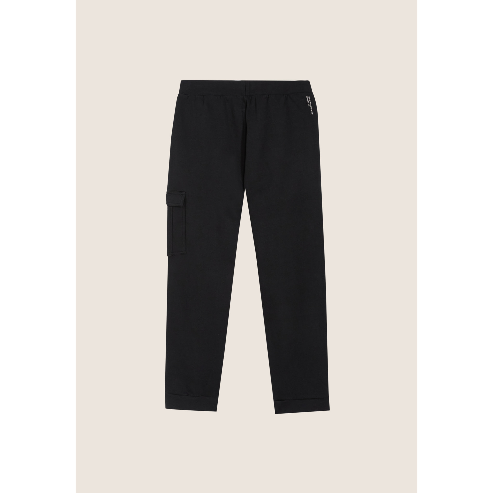 Pantaloni cargo in felpa con tasca applicata