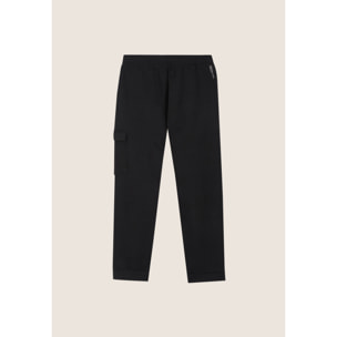 Pantaloni cargo in felpa con tasca applicata