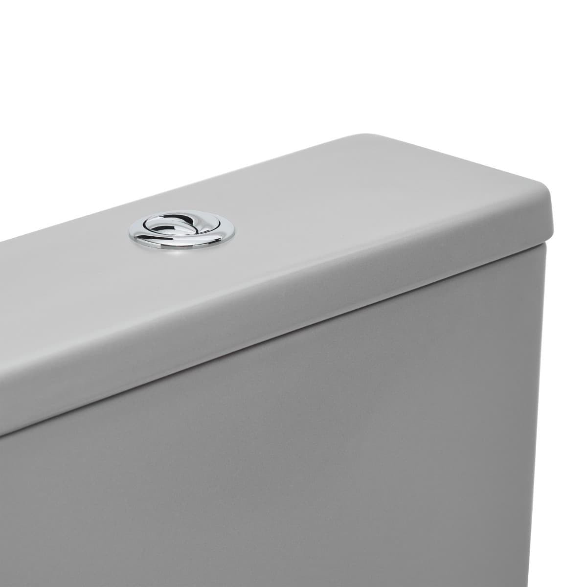 Infinitio WC à poser complet en céramique avec abattant SoftClose, gris mat (SATINF031VPSNLGRM)