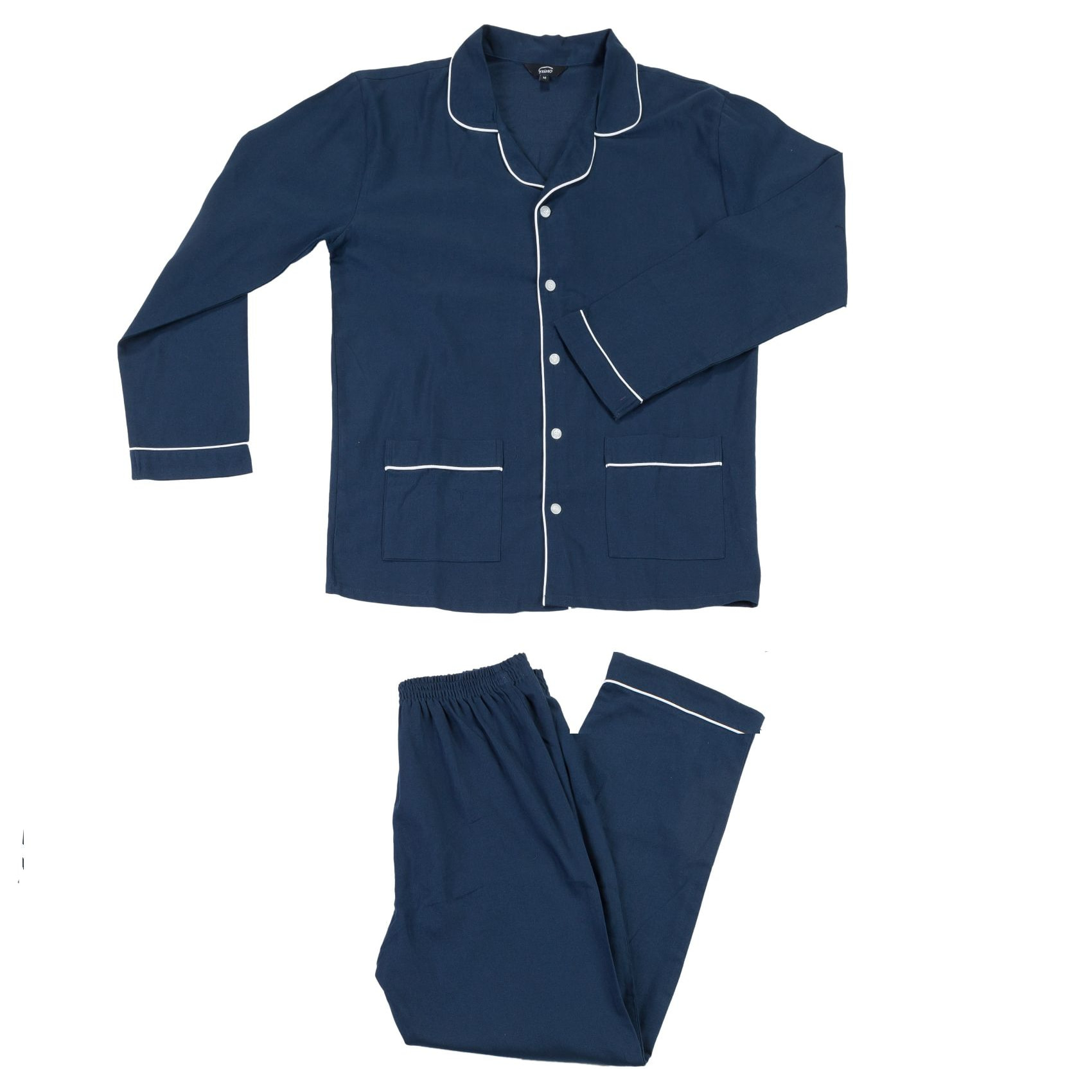 Pigiama leggero UOMO flanella invernale blu
