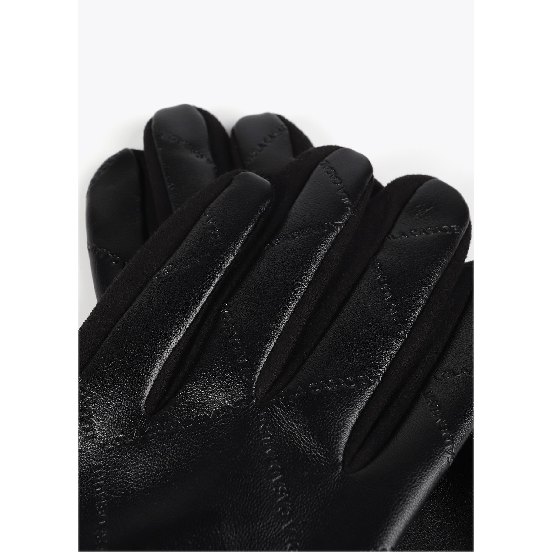 Guanti con Logo a Reticolo