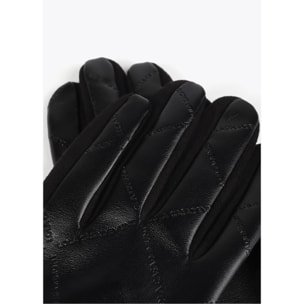 Guanti con Logo a Reticolo