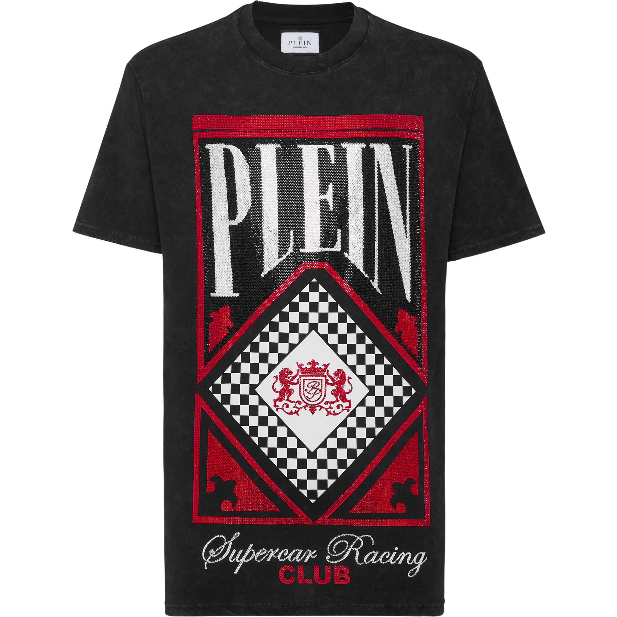 PHILIPP PLEIN T-Shirt Round Neck RACING