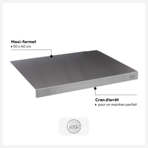 Planche à pétrir inox 50x40cm
