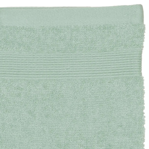 Lot de 2 gants de toilette vert 15x21cm