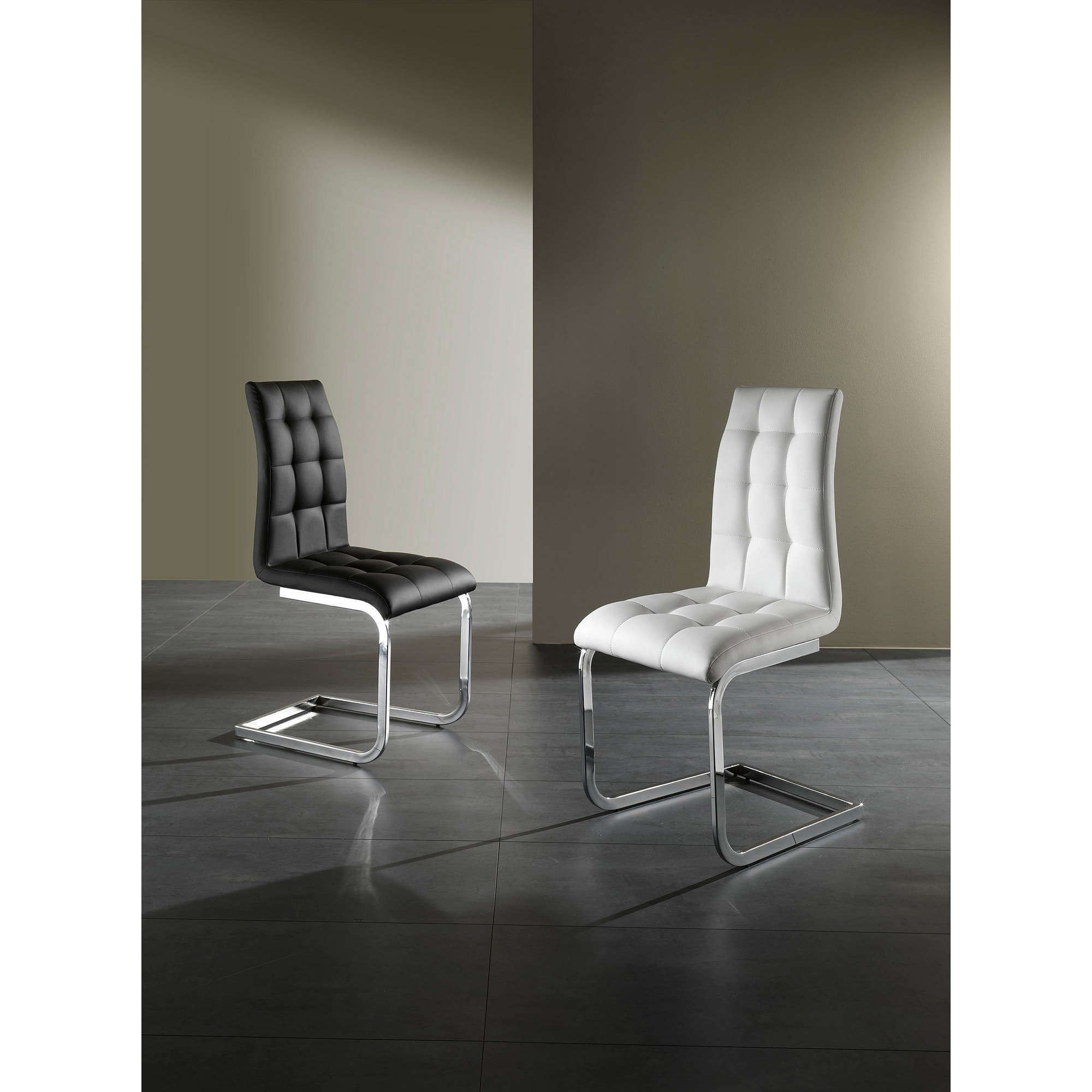 Tomasucci Lot de 4 CHAISES COZY WHITE Blanc