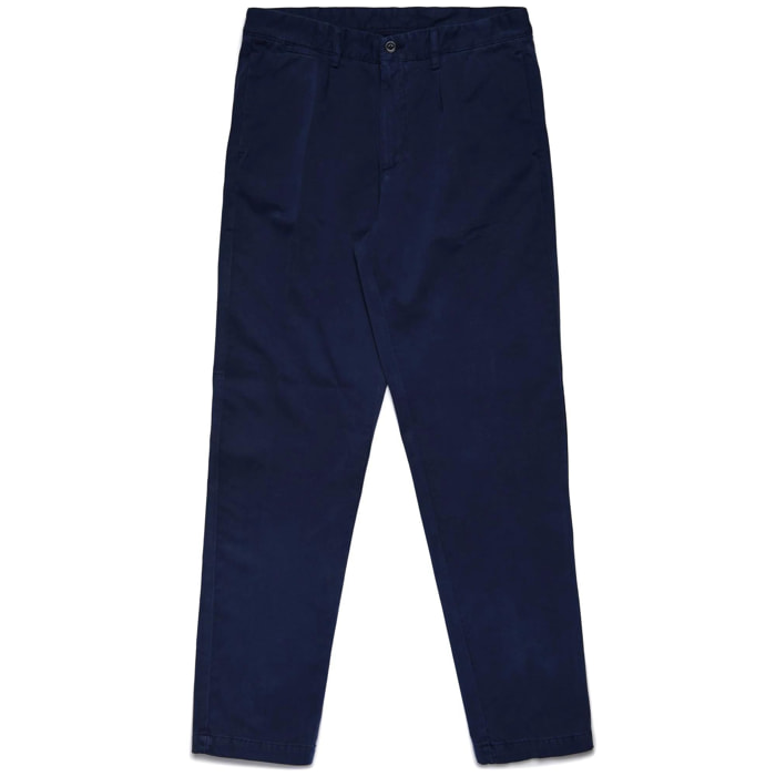 Pantaloni Robe di Kappa Uomo Blu Cary Peached Gabardine