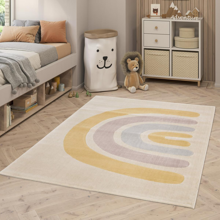 Tapis enfant tissé motif abstrait JABU