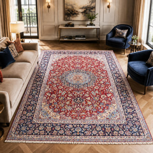 Tapis d'orient au motif oriental, noué main, BABIR