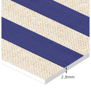 Alfombra de vinilo Dynamic Azul 100x133 cm -PVC antideslizante, vinilica para cocina o salón, lavable, estilo abstracto