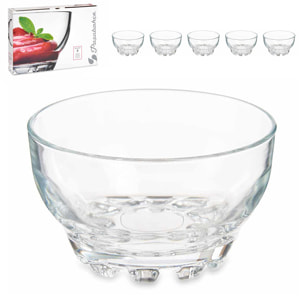 DAM Set 6 boles cristal karaman 275ml 33,5x6,6x22,5 Cm. Color: Transparente