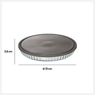 Moule à tarte avec couvercle 30cm KeepEat