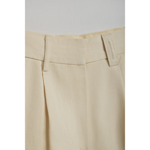 Pantaloncini Menfis in twill color sabbia con dettagli Polo Club