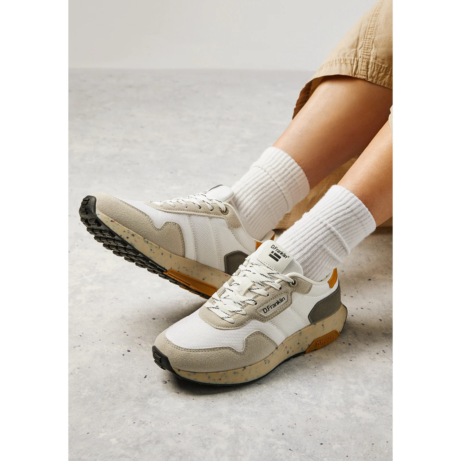 Zapatillas Deportivas Casual Unisex Active Nylon Basic en Blanco D.Franklin