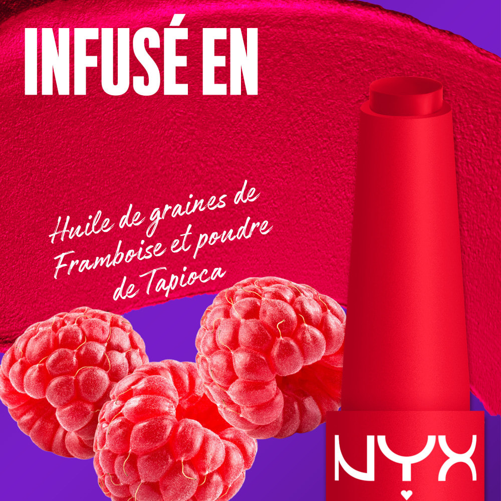 NYX Professional Makeup Fat Matte Rouge à Lèvres Mat Crémeux Fizzy Flame