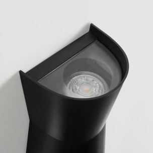 Forlight Aplique ASIMETRIC Negro Matizado - Iluminación Decorativa Moderna, Personalizable con Bombilla Elegida, Material Resistente ABS y Policarbonato, Diseño Funcional para el Hogar