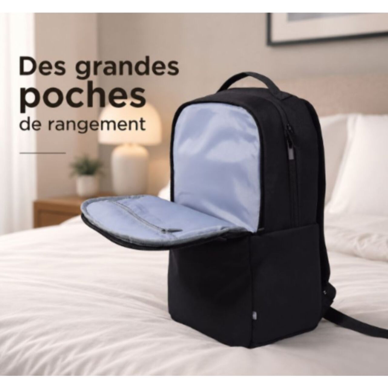 Sac à dos ESSENTIELB 16" Confort quotidien Noir