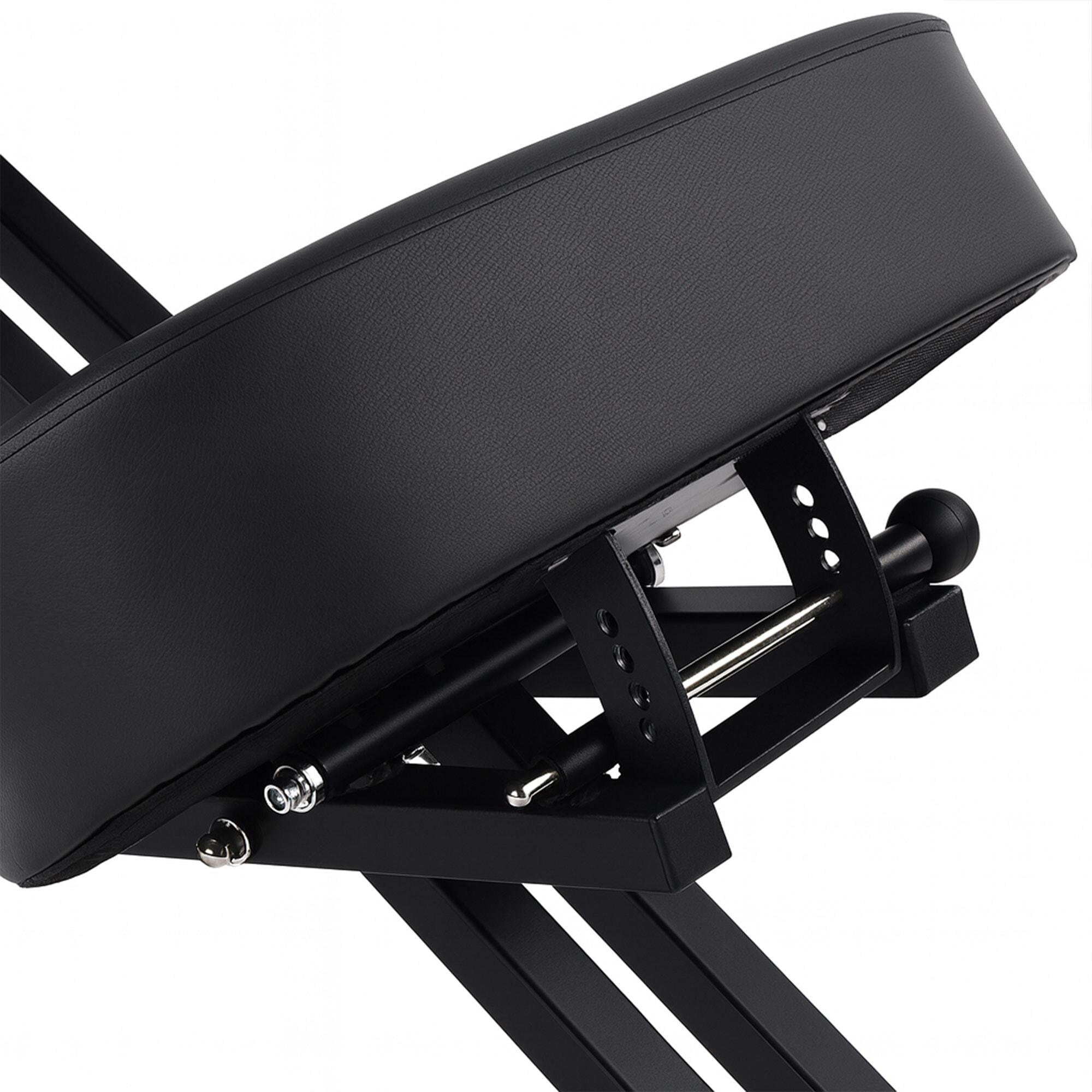 Neil - Sedia Sgabello Ergonomico Posturale Ortopedico con Schienale max 110 Kg Nero