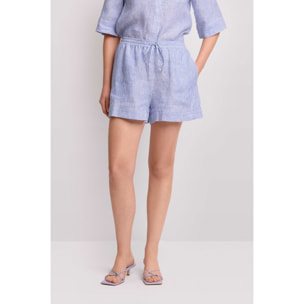 Kocca - Pantaloni shorts a righe Donna, Tinta unita