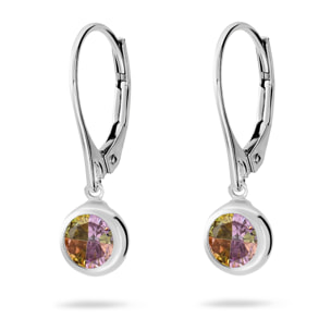 Orecchini Pendenti con Cubic Zirconia Multicolore in Argento 925