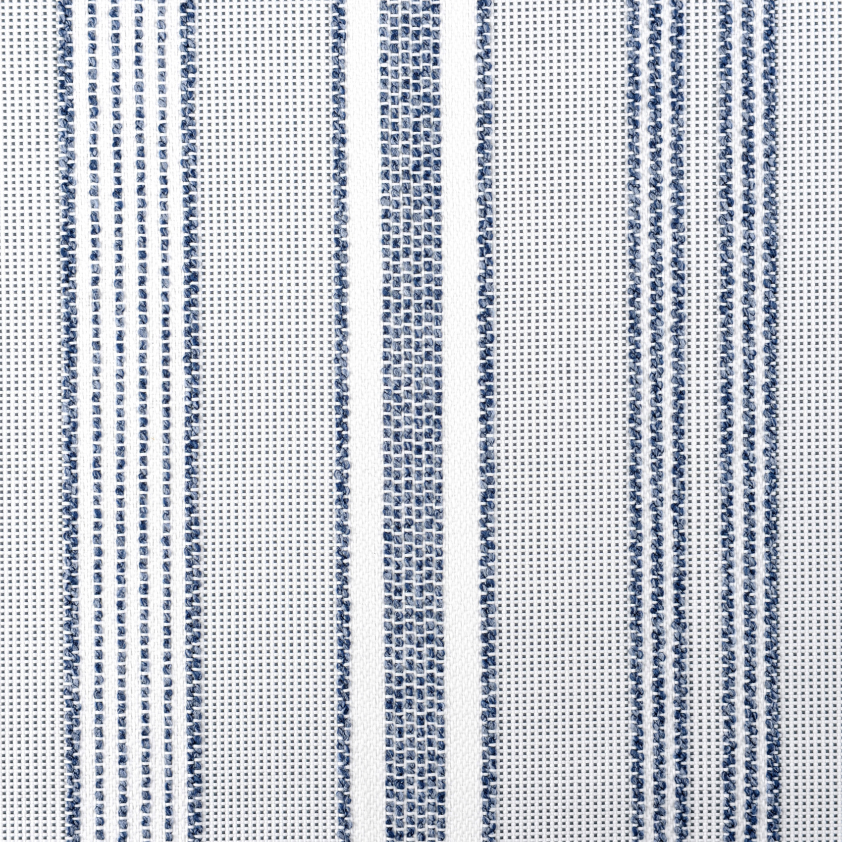 Rideau extérieur déperlant rayé - Bleu