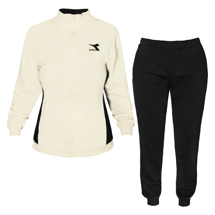 Tuta Donna DIADORA Cotone Felpato Full Zip 3 Colori Art.178695