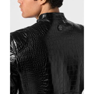 PHILIPP PLEIN Giacca Moto in pelle COCCO