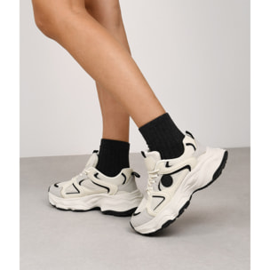 Zapatillas de plataforma blancas con cordones