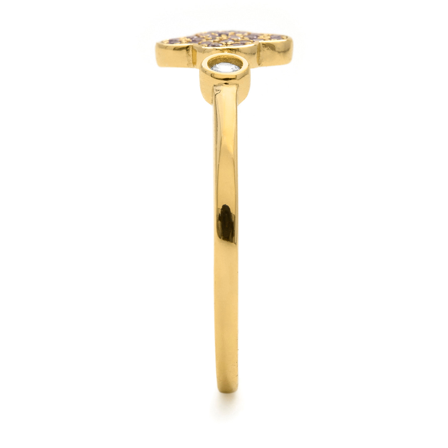 Anillo Alsion acabado oro amarillo 18k