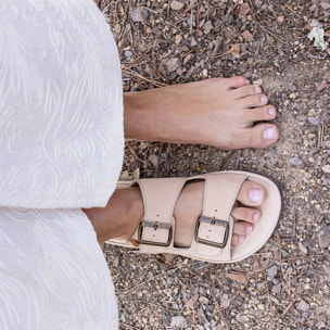 Sandalias N5682 NOBUCK LAVADO MALVA/ BARE SANDALS color Malva