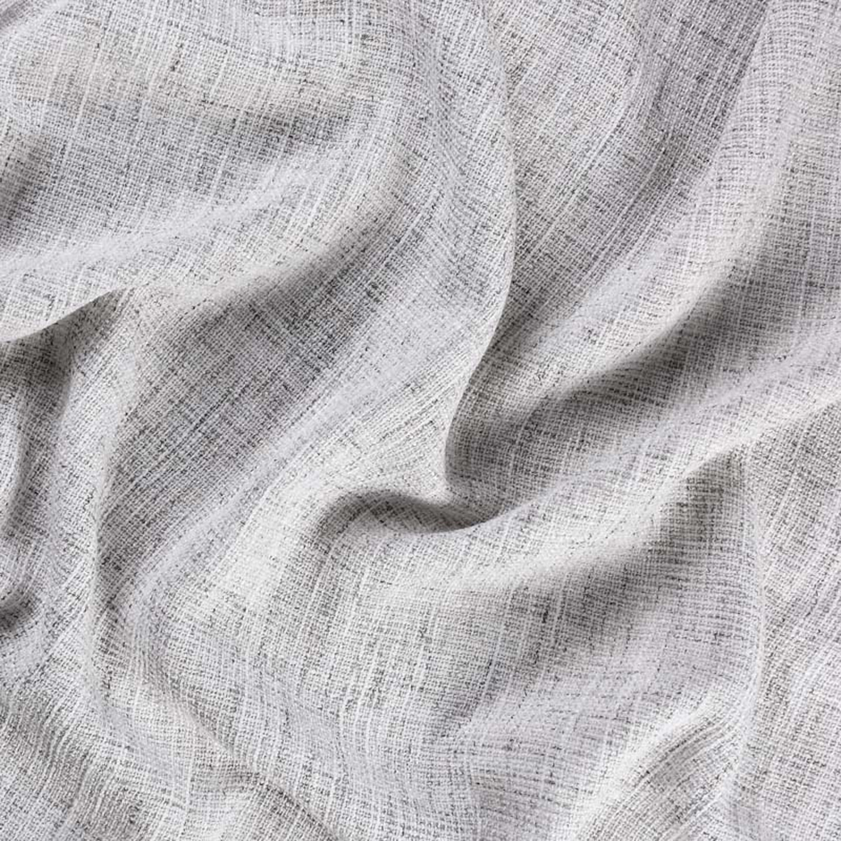 Rideau tamisant  - Effet lin authentique - Gris clair