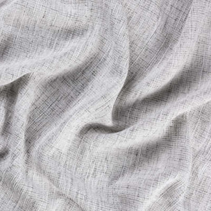 Rideau tamisant  - Effet lin authentique - Gris clair
