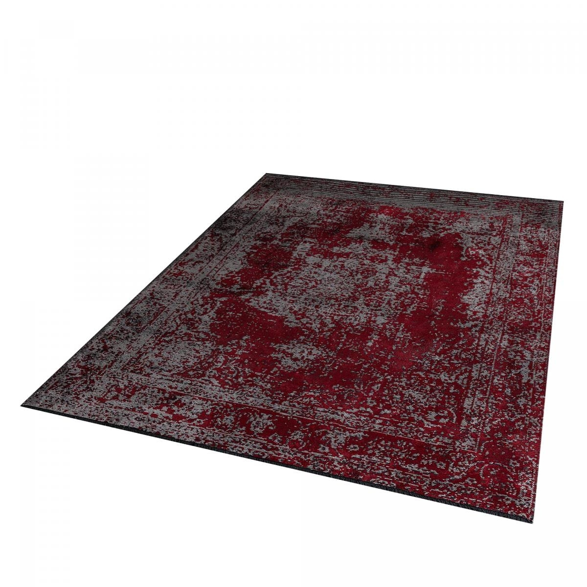 Tapis kilim tissé en coton motif abstrait TIJE