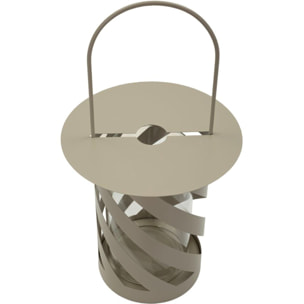 LANTERNA SATURNO TORTORA TWIST CM Ø 23X43