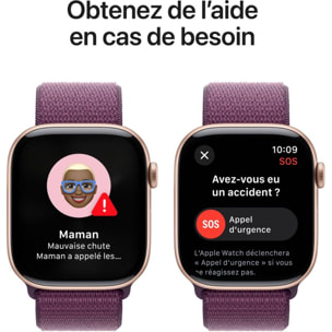 Montre connectée APPLE WATCH Serie 1046mm Alu/Or Rose Loop