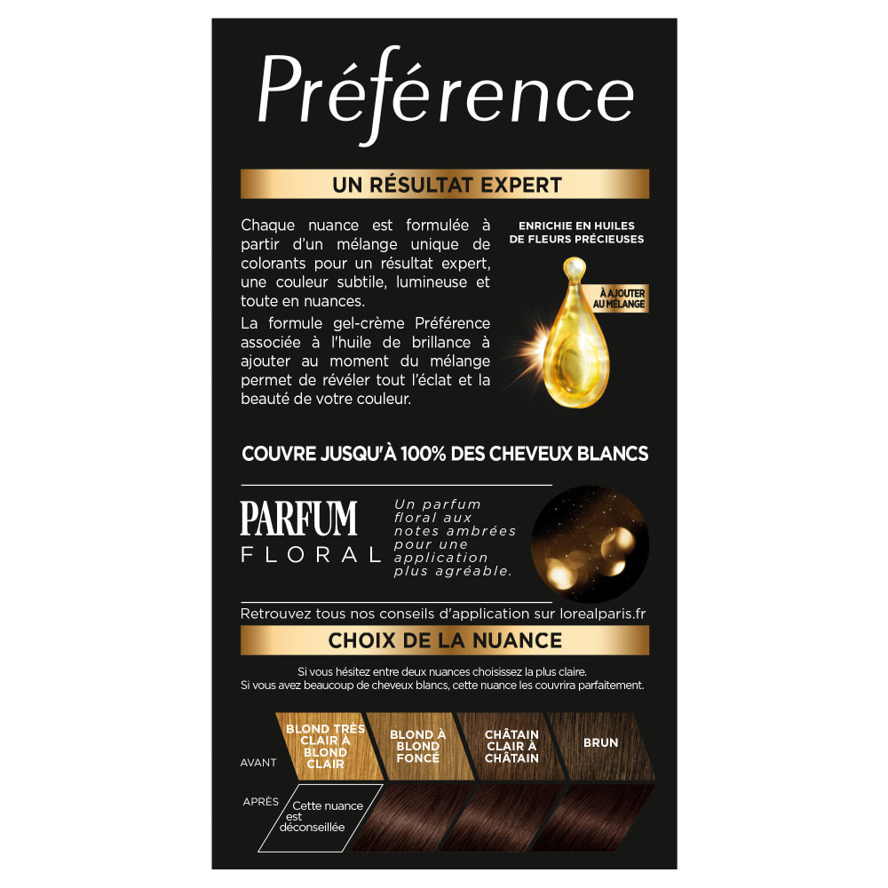 L'Oréal Paris Préférence Coloration 4.15 Caracas Marron glacé