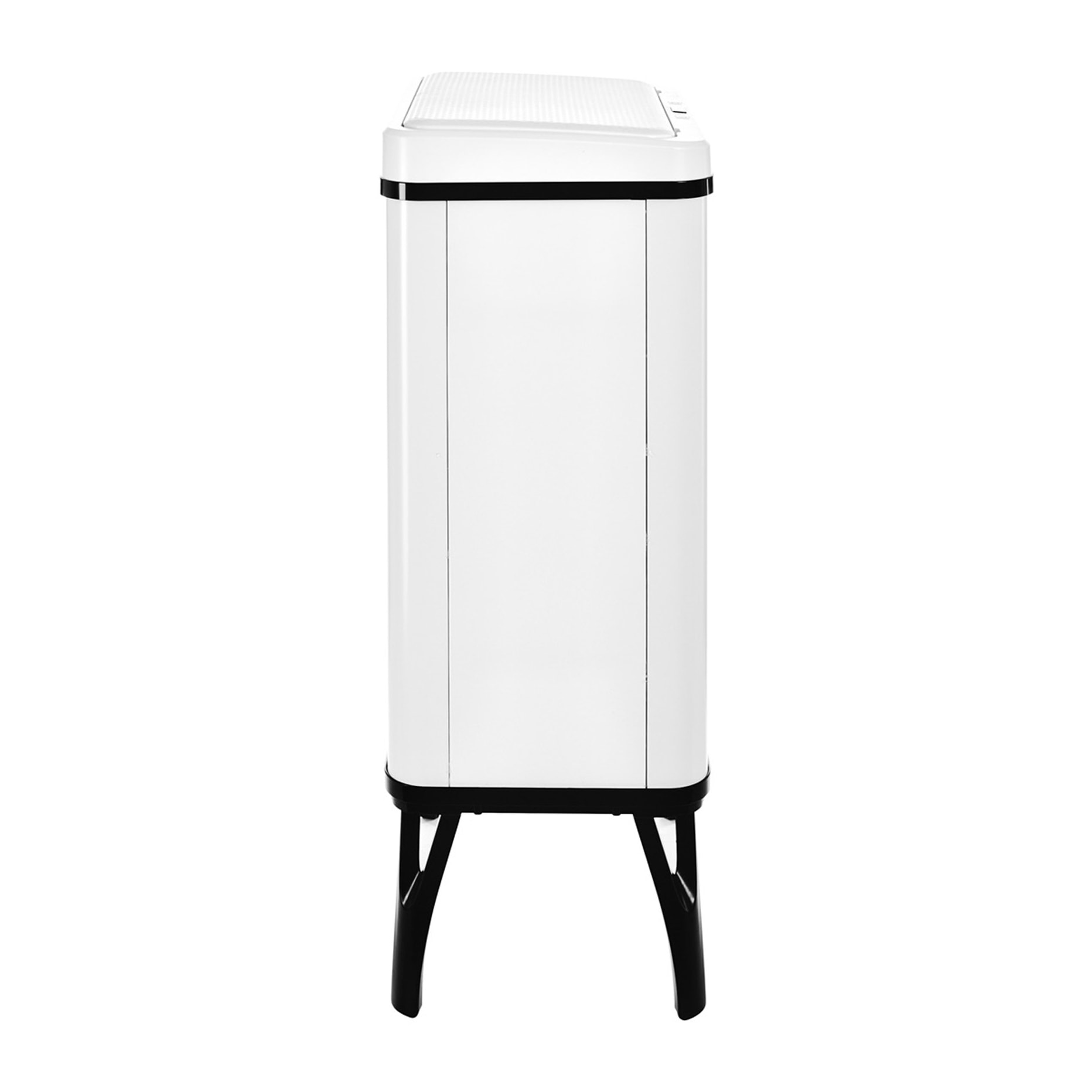 Well home - cubo de basura inteligente con apertura automática y contacto manual en color blanco.