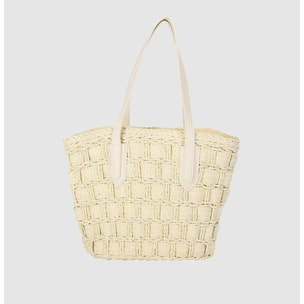 Bolso - Blanco - Medida: 35 cm x 25 cm x 15 cm