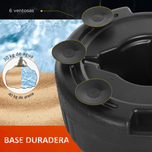 Pera de Boxeo con Soporte Acero PU PE Ã¤48x136-154 cm Negro