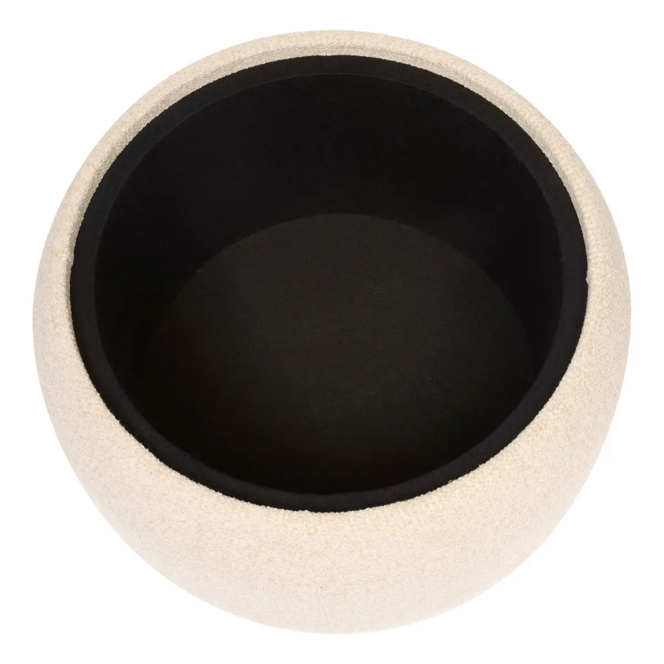 Pouf Coffre Elior 60x40cm Creme