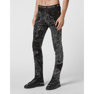 PHILIPP PLEIN Vaqueros de corte recto TATTOO