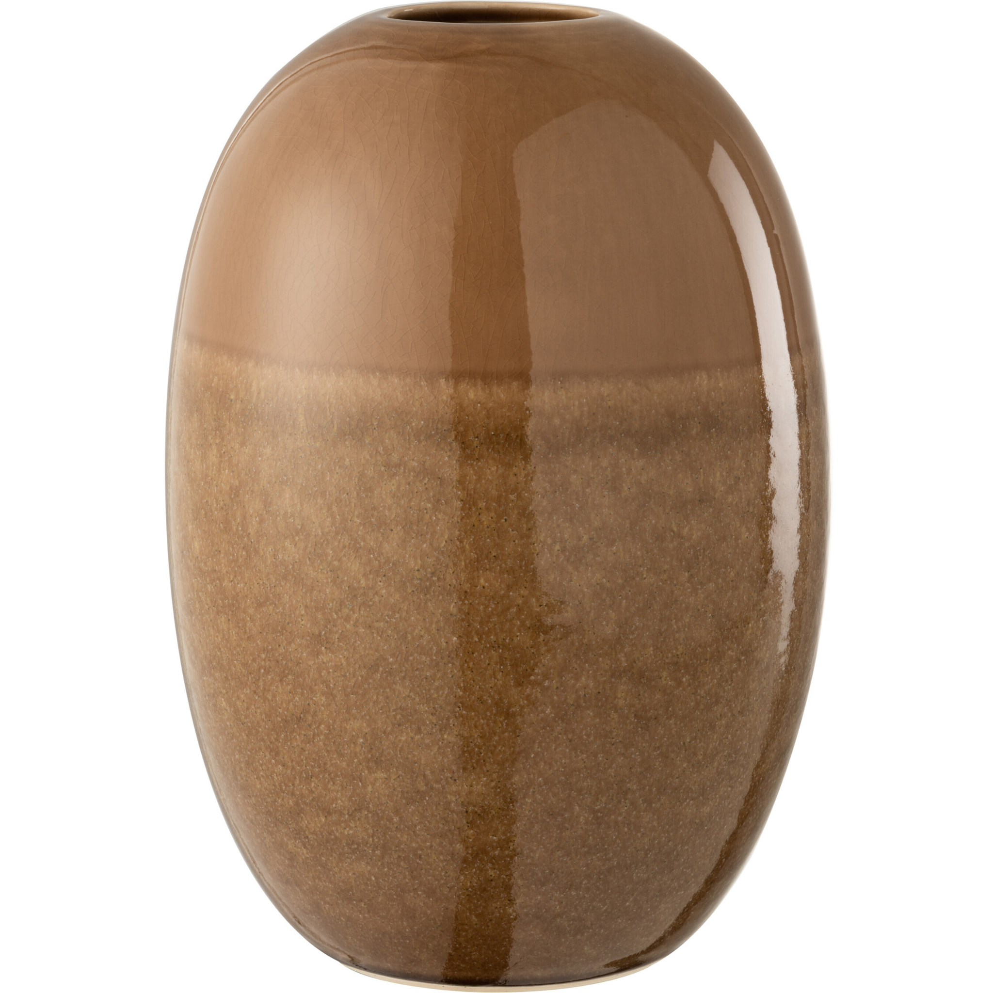J-Line vase Barbara - céramique - marron - large - 30 cm de hauteur
