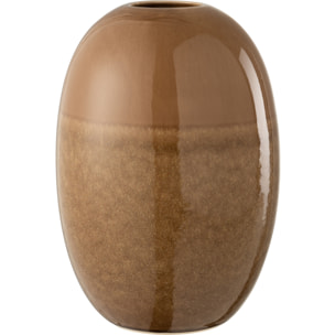 J-Line vase Barbara - céramique - marron - large - 30 cm de hauteur
