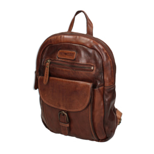 Zaino  da uomo In Vera pelle Made in Italy 24x27x9 cm