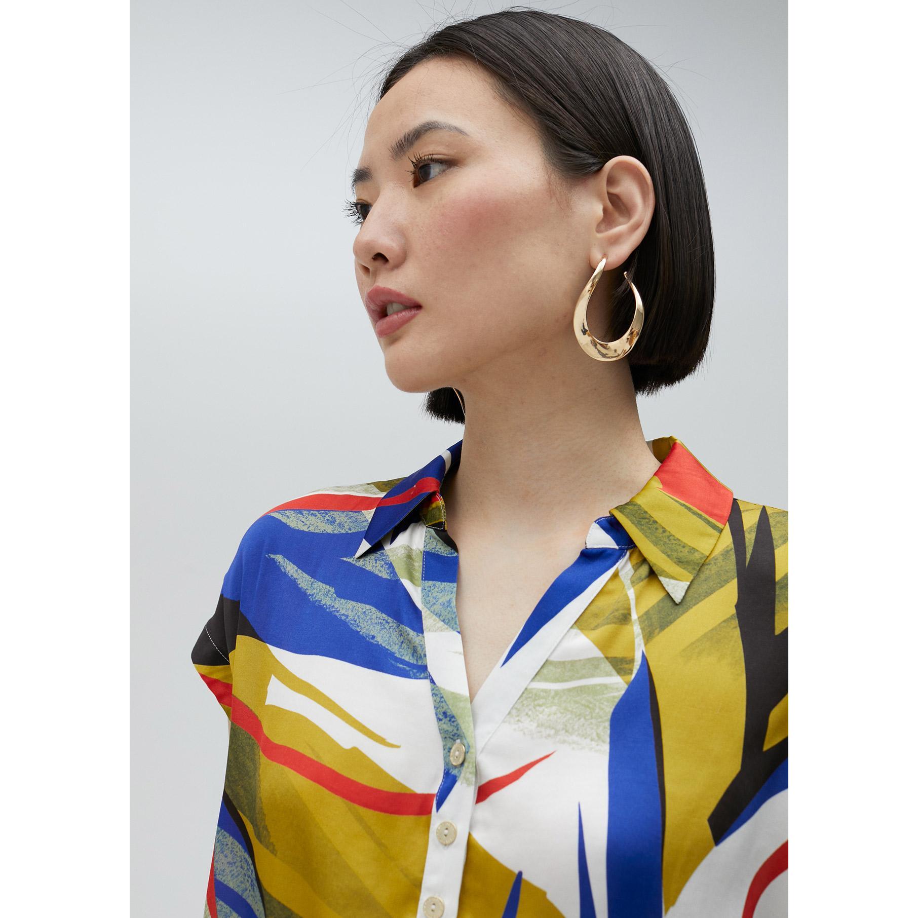 Camicia stampa tropicale